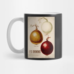 Old vegetable poster - Onions - Vintage - retro Mug